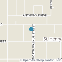 Map location of 262 N Walnut St, Saint Henry OH 45883
