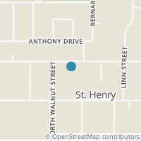 Map location of 352 E Kremer Hoying Rd, Saint Henry OH 45883