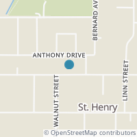 Map location of 341 E Kremer Hoying Rd, Saint Henry OH 45883