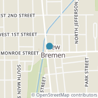 Map location of 10 Washington St, New Bremen OH 45869