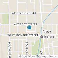 Map location of 12 N Main St, New Bremen OH 45869