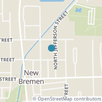 Map location of 109 N Jefferson St, New Bremen OH 45869