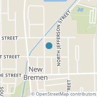 Map location of 110 N Walnut St, New Bremen OH 45869