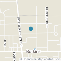 Map location of 108 E Walnut St, Botkins OH 45306