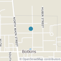 Map location of 114 E Walnut St, Botkins OH 45306