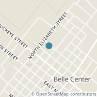 Map location of 106 E Torrence St, Belle Center OH 43310