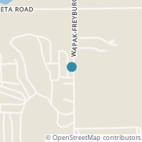 Map location of 11851 Wapakoneta Freyburg Rd, Wapakoneta OH 45895