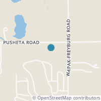 Map location of 15922 Pusheta Rd, Wapakoneta OH 45895