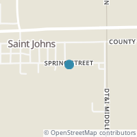 Map location of 19330 Spring St, Saint Johns OH 45884