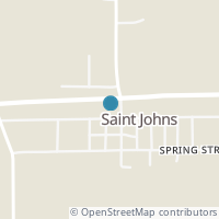 Map location of 19181 Center St, Saint Johns OH 45884