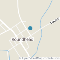 Map location of 17856 Water St, Roundhead OH 43346