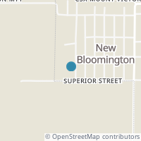 Map location of 455 Fremont St, New Bloomington OH 43341