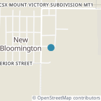 Map location of 155 High St, New Bloomington OH 43341