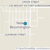 Map location of 180 High St, New Bloomington OH 43341