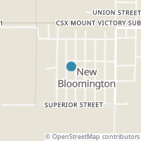 Map location of 365 Broadway St, New Bloomington OH 43341