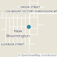 Map location of 305 S Main St, New Bloomington OH 43341