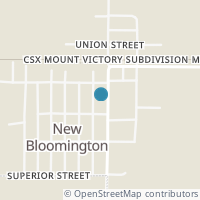 Map location of 235 Main St, New Bloomington OH 43341