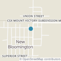 Map location of 125 Buell St, New Bloomington OH 43341
