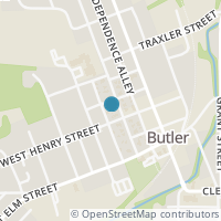 Map location of 75 College St, Butler OH 44822