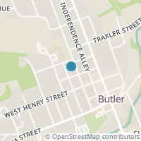Map location of 99 College St, Butler OH 44822