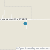 Map location of 332 E Wapakoneta St, Waynesfield OH 45896