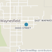 Map location of 203 E Ohio St, Waynesfield OH 45896