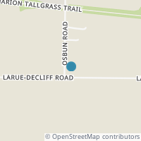 Map location of 7182 Larue Decliff Rd, New Bloomington OH 43341