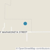 Map location of 329 E Wapakoneta St, Waynesfield OH 45896