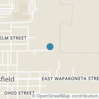 Map location of 307 E Mulberry St, Waynesfield OH 45896