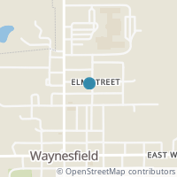 Map location of 104 Elm St, Waynesfield OH 45896
