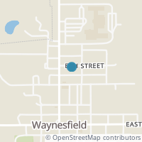 Map location of 100 Elm St, Waynesfield OH 45896