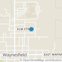 Map location of 206 Elm St, Waynesfield OH 45896