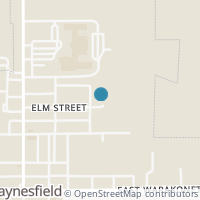 Map location of Elm St, Waynesfield OH 45896