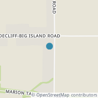 Map location of 1097 Osbun Rd, New Bloomington OH 43341