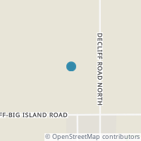 Map location of 1229 Decliff Rd N, New Bloomington OH 43341