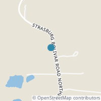 Map location of 9334 Strasburg Bolivar Rd NW, Strasburg OH 44680