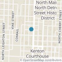 Map location of 315 1/2 N Detroit St, Kenton OH 43326
