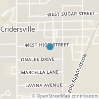 Map location of 311 W High St, Cridersville OH 45806