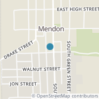 Map location of 120 S Main St, Mendon OH 45862