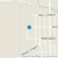 Map location of 301 W High St, Mendon OH 45862