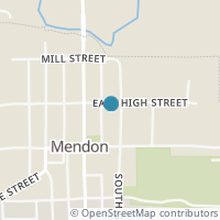 Map location of 117 N Green St, Mendon OH 45862