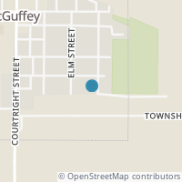 Map location of 706 East St, Mc Guffey OH 45859