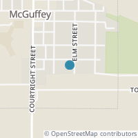 Map location of 706 Elm St, Mc Guffey OH 45859