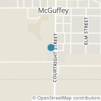 Map location of 706 Courtright St, Mc Guffey OH 45859