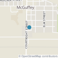 Map location of 705 Courtright St, Mc Guffey OH 45859
