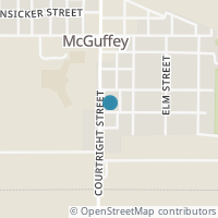 Map location of 609 Courtright St, Mc Guffey OH 45859