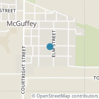Map location of Elm, Mc Guffey OH 45859