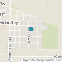 Map location of 507 Elm St, Mc Guffey OH 45859