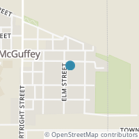 Map location of 505 Elm St, Mc Guffey OH 45859