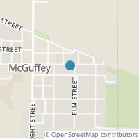 Map location of 402 Elm St, Mc Guffey OH 45859